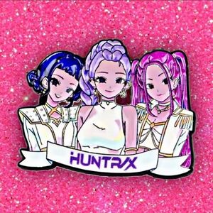 Colorful Huntrix Enamel Pin Kpop Demon Hunters Rumi Mira Zoey Anime Group